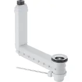 Geberit Sanitair installatiemateriaal, GEBERIT Clou m bedafvoer met hendel en overloopventiel 152018001