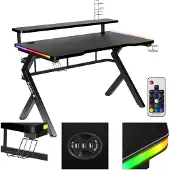 Huzaro - Hero 5.0 RGB LED - Gaming Bureau - Zwart