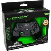 Esperanza Gamepad Controller Voor Ps3 Pc Usb Vanquisher Zwart Nieuw Origineel