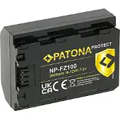 PATONA accu voor Sony NP-FZ100 camera, 2400mAh, lithium-ion, met beveiliging