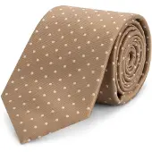 Gents - Stropdas - Stropdas heren - Zijde - Bruin