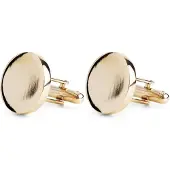 Gents - Manchetknopen - Staal - Goud - Maat One/One