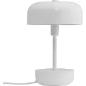 Dyberg Larsen Tafellamp Haipot, wit / opaal, Woon-/ Eetkamer, metaal, Modern, Tafellamp
