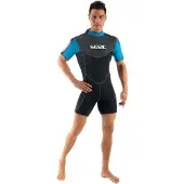 Seac Sub Sense 2.5 Mm Short Sleeve Shorty Blauw 4XL Man