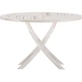 Ebuy24 Kenya tuintafel Ø120cm whitewash.