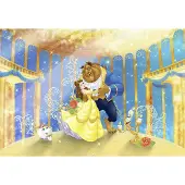 Komar Papierfotobehang Belle En Het Beest - Geel - 2,54m X 368cm