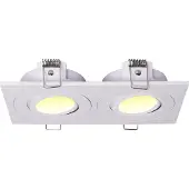 Boss & Wessing Inbouwspot Dubbel BWS Spears Dimbaar IP65 Mat Wit