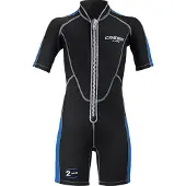 Cressi Lido Baby 2 Mm Junior Short Sleeve Shorty Zwart 12-13 Years Kinderen