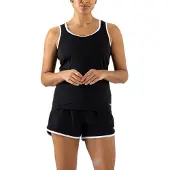Sjeng Sports Yamila Tennissinglet dames Zwart L/40