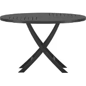 Ebuy24 Kenya tuintafel Ø120cm zwart.