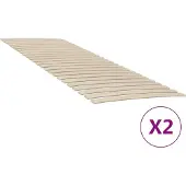 Syfax Lattenbodem met 48 latten 2 stuks 80x200 cm