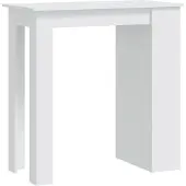 Syfax Bartafel met opbergrek 102x50x103,5 cm bewerkt hout wit