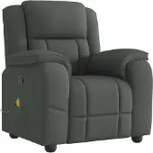 Syfax Massagestoel in donkergrijze stof