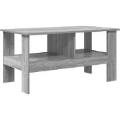 vidaXL Salontafel Grijs Sonoma 90 x 50 x 45 cm Bewerkt hout
