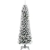 Syfax Kunstkerstboom met sneeuw smal 150 cm PVC en PE