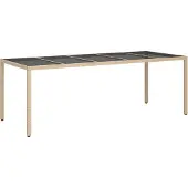 Syfax Tuinstafel Beige 250 x 100 x 75 cm poly rattan