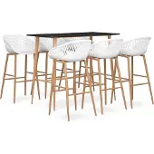 Prolenta Maison Exclusive - Barset, 7-delig, zwart en wit