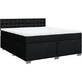 Syfax Boxspring met matras stof zwart 180x200 cm