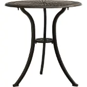 Syfax Tuintafel 62x62x65 cm gietaluminium bronskleurig