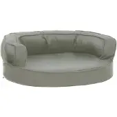 Syfax Hondenbed ergonomisch linnen-look 60x42 cm grijs