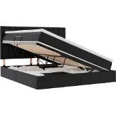 vidaXL Opbergbed Zwart 160 x 200 cm Kunstleer