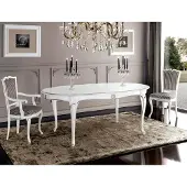 AEA Möbel Einrichtung Gruppe Tisch + 4 Stuhl Set 5tlg. Esstisch Garnitur Esszimmer