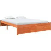 Syfax Bedframe Wasbruin 140 x 200 cm Massief Vurenhout