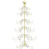 Syfax Metalen kerstboom, goudkleurig, 150 cm hoog, gepoedercoat staal