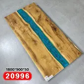 AEA Echtes Holz Wasserfall Tisch Epoxid Harz Esstisch Epoxy Tische Massive Möbel