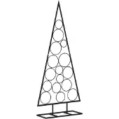 Syfax Metalen kerstboom voor decoratie, zwart, 125 cm
