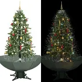 Prolenta Maison Exclusive - Kunstkerstboom met parapluvoet, groen, 170 cm
