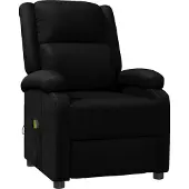 Syfax Massagestoel kunstleer zwart