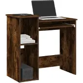Prolenta Maison Exclusive - Bureau met planken, gerookt eikenhout, 84x40x78 cm, houtvezel