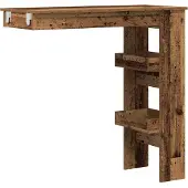 Syfax Bartafel wandgemonteerd 102x45x103,5 cm bewerkt hout oud hout