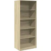 Syfax Kledingkast 80x50x200 cm bewerkt hout sonoma eikenkleurig