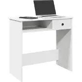 Prolenta Maison Exclusive - Bureau, wit, 80x40x75 cm, houtvezel