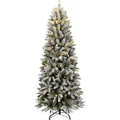 Syfax Kunstkerstboom met 150 LED's en sneeuw 120 cm
