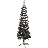 Prolenta Maison Exclusive - Slanke kerstboom, zwart, 150 cm