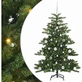 Syfax Kunstmatige Inklapbare Kerstboom Groen 150 cm PVC en staal