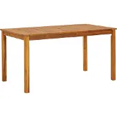 Syfax Tuintafel 140x80x74 cm massief acaciahout