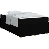 vidaXL Bedframe Zwart 120 x 190 cm Stof