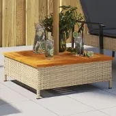 Prolenta Maison Exclusive - Omhulsel voor parasolstandaard, beige, 70x70x25 cm, acaciahout