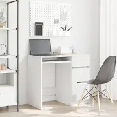 Prolenta Maison Exclusive - Bureau, wit, 86x49x76 cm, houtvezel