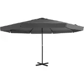 Prolenta Maison Exclusive - Parasol met aluminium mast, 500 cm, antraciet
