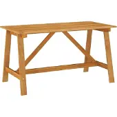 Syfax Tuintafel 140x70x73,5 cm massief acaciahout