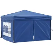 Syfax Partytent inklapbaar met zijwanden 3x3 m blauw