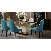 AEA Esstisch Design Tisch Edelstahl Moderne Esszimmer Wohnzimmer Küche Tische 180x90
