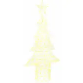 Syfax Kerstboom met 240 LED Warmwit 150 cm Acryl