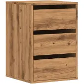 vidaXL Ladekast 40x41x58 cm bewerkt hout artisanaal eikenkleurig