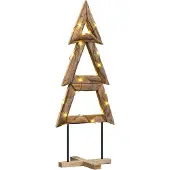 Syfax Kerstboom met standaard Bruin 149,5 cm Massief teakhout